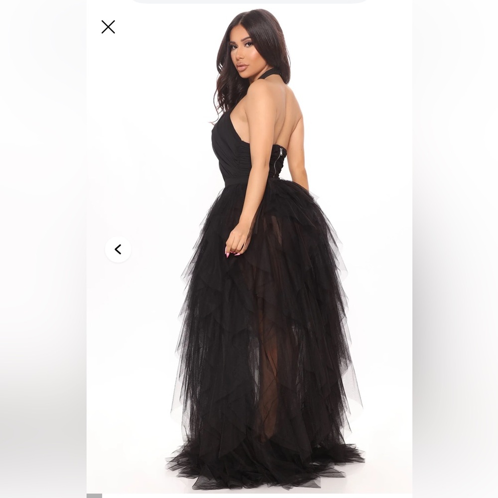 Fashion Nova Hold Me All Night Maxi Dress - Black Sz: S - Picture 5 of 16